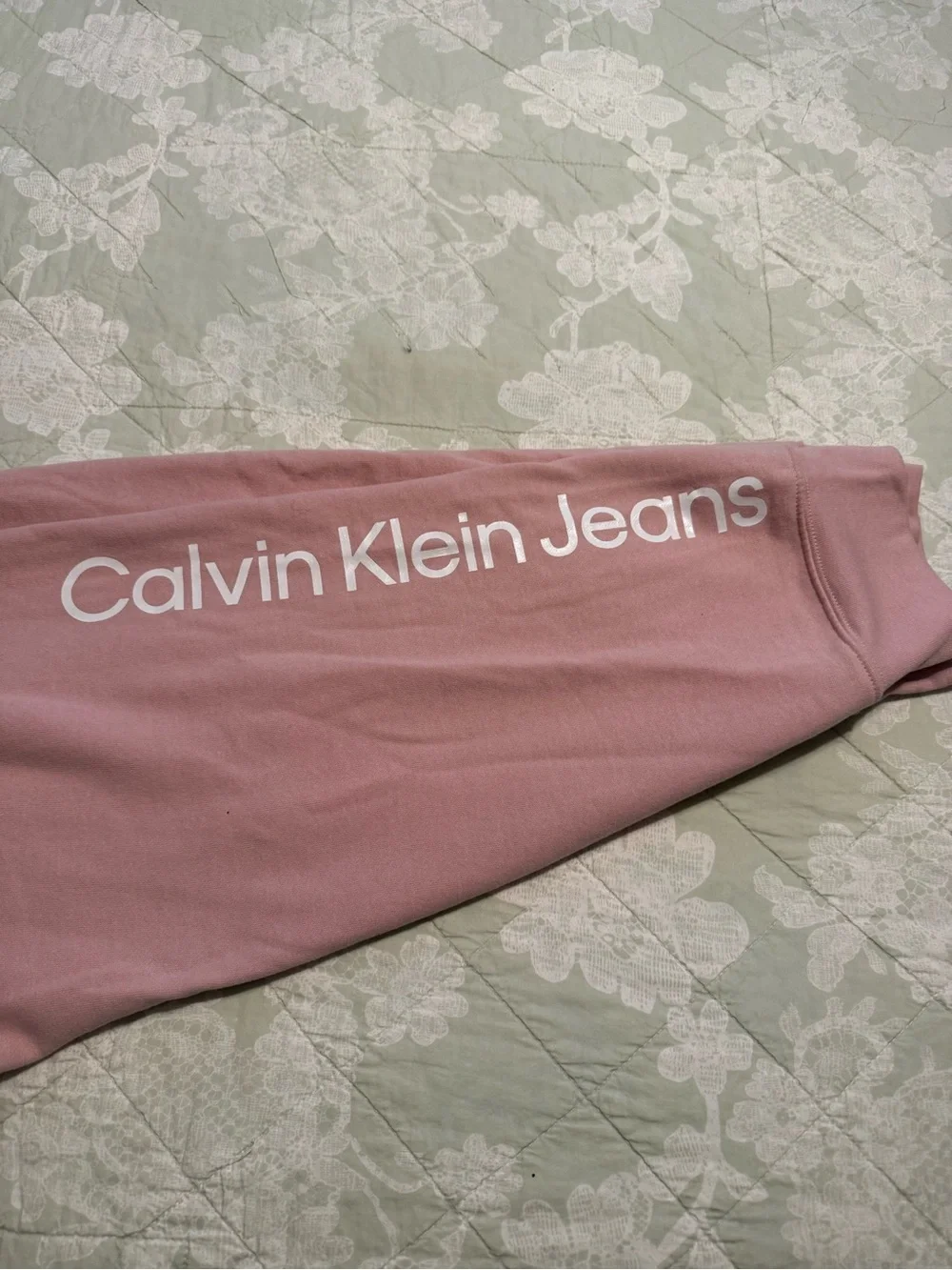 Calvin Klein Jeans Blush Pink Drawstring Sweatpants NWT XL - Picture 4 of 5
